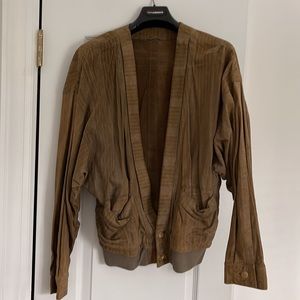Vintage Versace Printed Suede Jacket size 50 size M